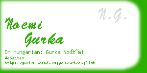 noemi gurka business card